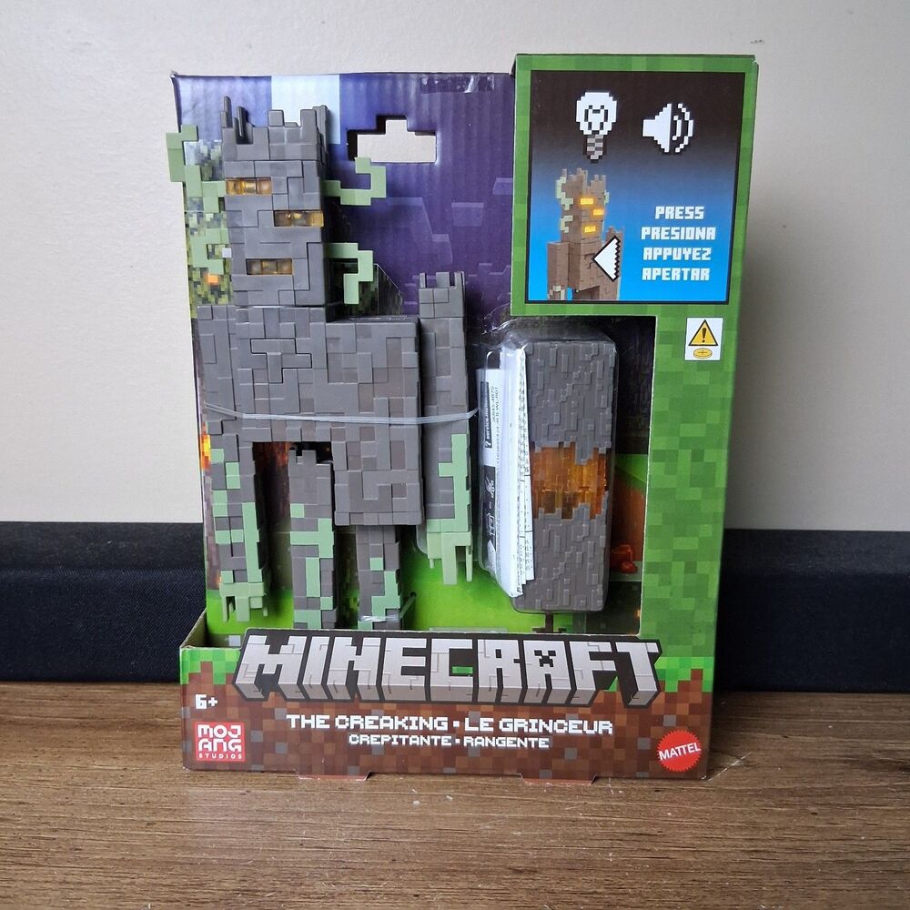 Minecraft The Creaking 8" Action Figure Interactive Lights, Sounds & Accessory